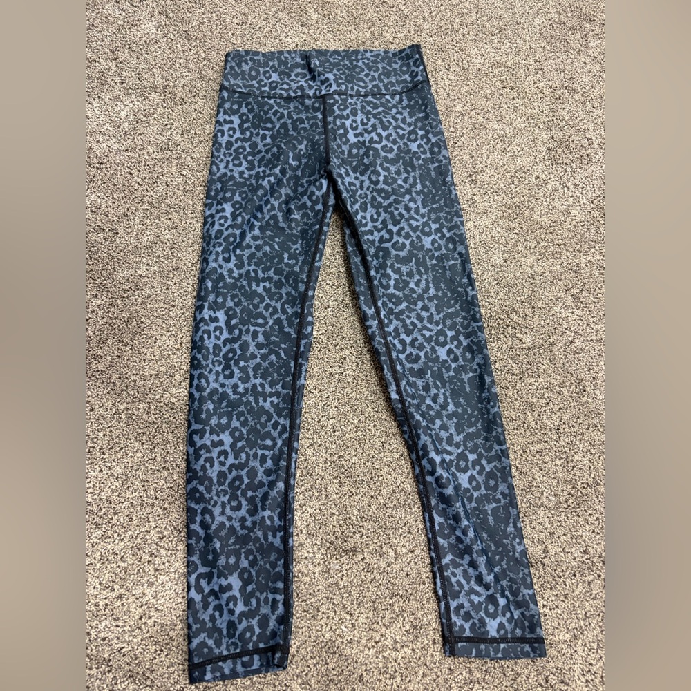 ZYIA black/blue Leopard Print Ziya Leggings